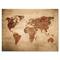 Designart - Ancient Map of The World VII - Vintage Canvas Wall Art Print